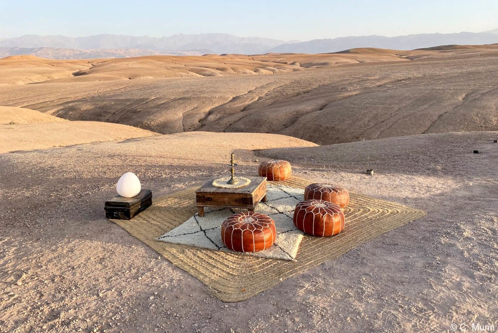 Desert landscape Marrakech