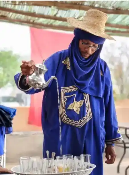 Berber tea ceremony